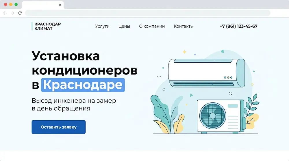 сайт для заявок