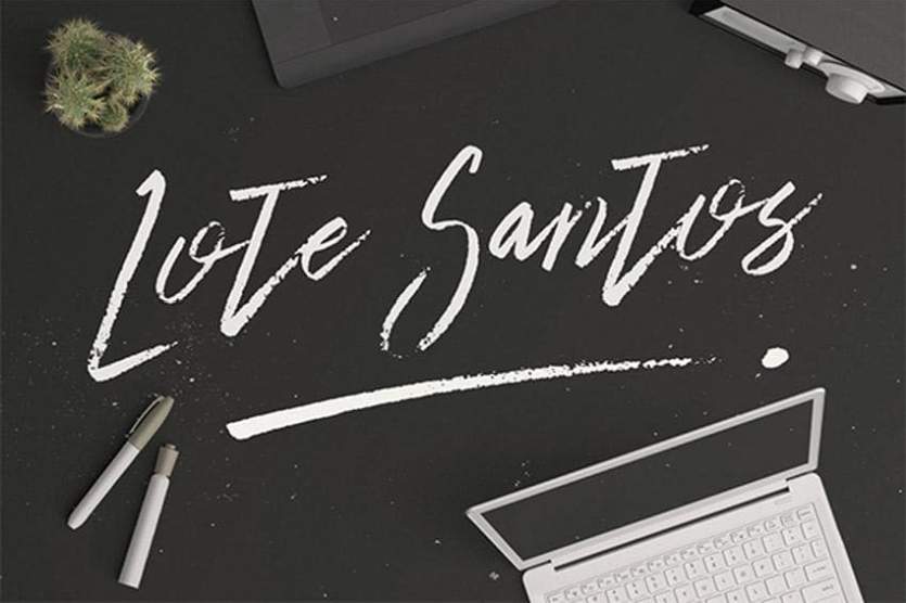 Рукописный шрифт Lote Santos Font