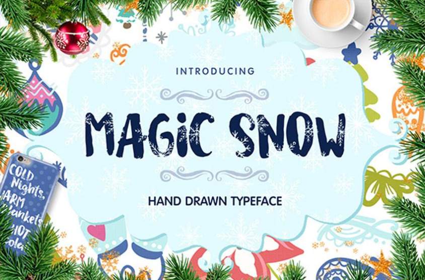 Рукописный шрифт Magic Snow Typeface