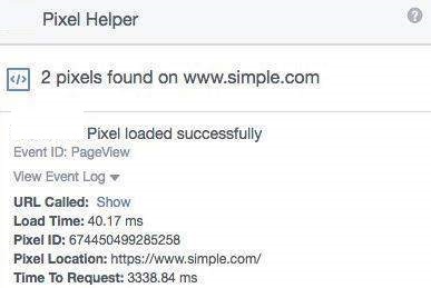Дополнительный инструмент Pixel Helper